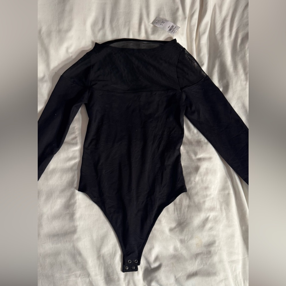 Abercrombie Black Long Sleeve bodysuit